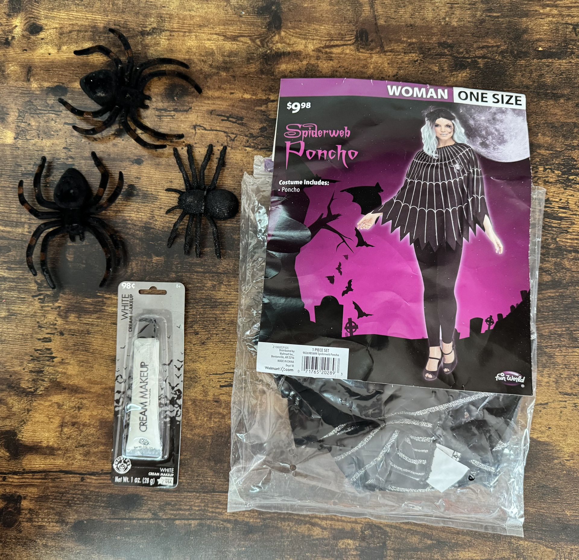 Adult Spider Poncho Costume just $5 xox