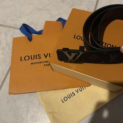 Black Louis Vuitton Belt