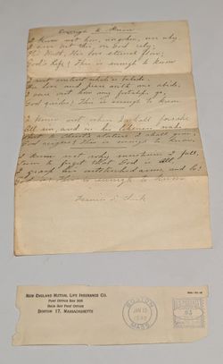 Letter Signed by Francis s Clark 1948