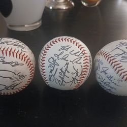 X3 Collectors Brand Autographed Baseballs