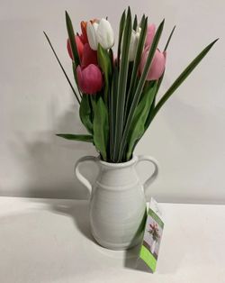 Faux 23” Tulip Arrangement SH