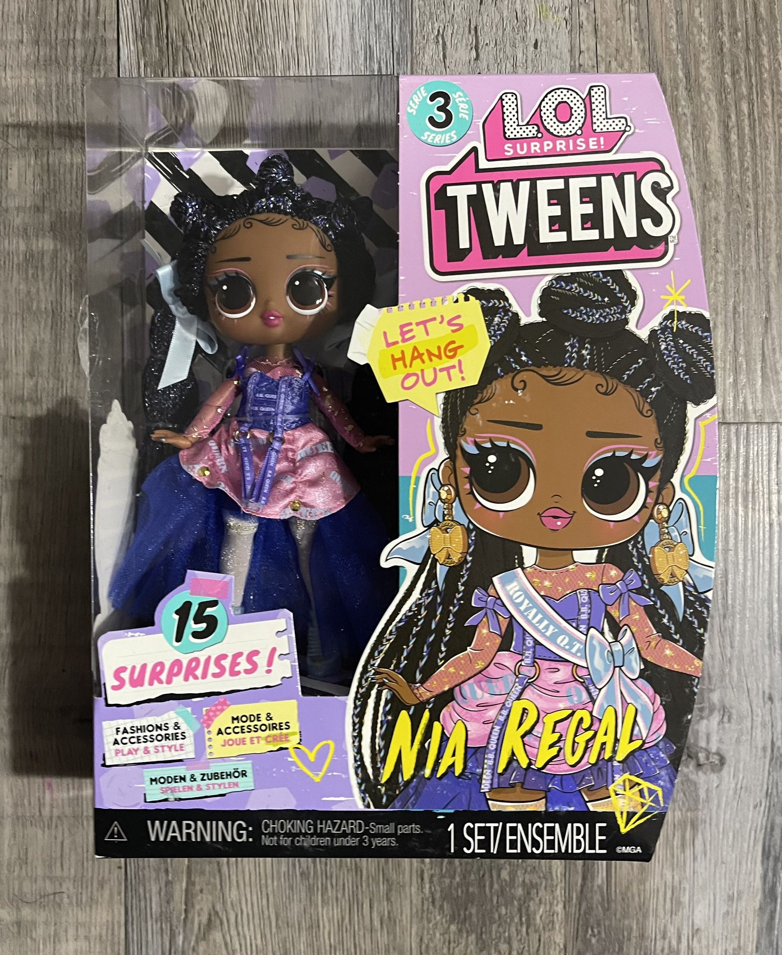 LOL Surprise Tweens Series 3 Nia Regal Fashion Doll with 15 Surprises Including Accessories for Play & Style 