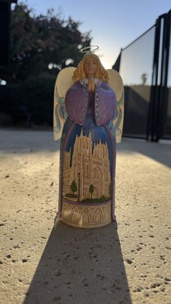 Jim Shore HWC - Angels Gather Here w/ Cathedral Figurine (contact info removed)