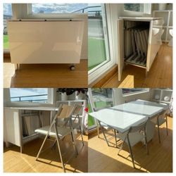 Trojan Console Table with 4 Hidden Nano Chairs