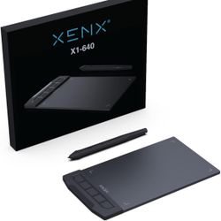XENX X1-640 Ultra-thin Graphic Drawing Tablet 6x4 inch with 8192 Pressure Levels Battery-Free Pen for Digital Art, Design, E-learning/Online Classes, 