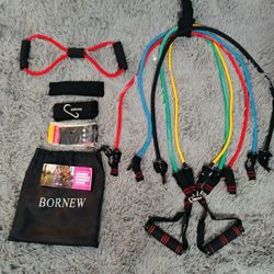 BornNew Yoga/Exercise Resistance Bands Kit