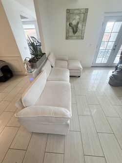 Used White Couch