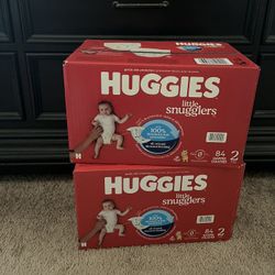 2 Boxes of Huggies Little Snugglers Size 2