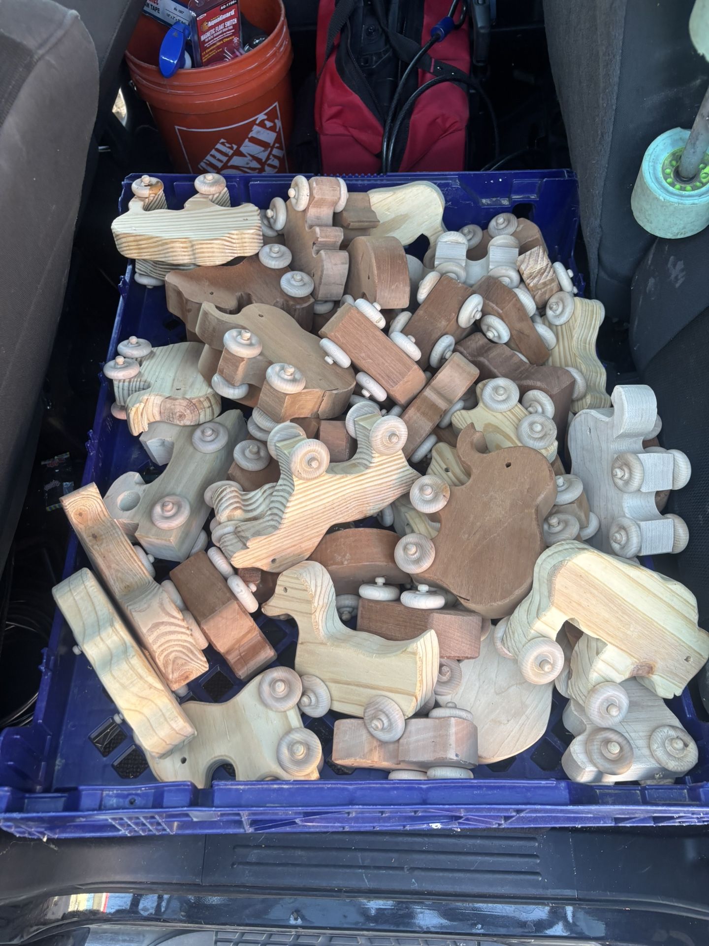 Handcrafted Wooden Rolling Toys – Natural Montessori Cars & Animals – Eco-Friendly Gifts for Kids