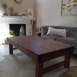 Farmhouse /Rustic Style Coffee Tables And Kitchen Islands. 