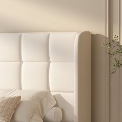 Queen Bed Frame - Beige Only 