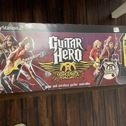 Guitar Hero PS2 Aerosmith Edition CIB Wireless Guitar