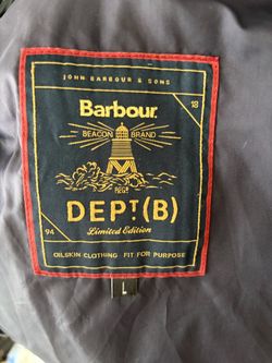 Barbour men’s jacket  “L” Dept (b)