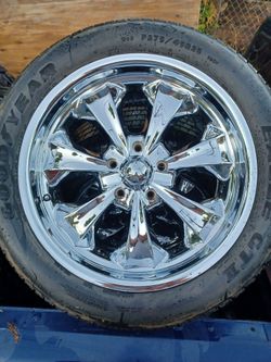(4) matching 20" wheels with good Goodyear Eagle tires with matching caps fits 1997 to 2004 F150 & Expedition