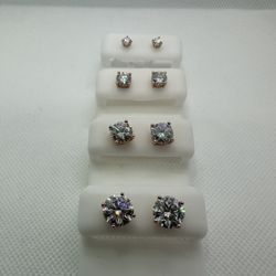 ALL SIZE CLASSIC STUDS!!! VERY HIGH QUALITY!! Moissanite Earrings