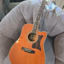 Epiphone Masterbuilt DR-500MCE All Solid Wood Acoustic Electric Guitar