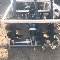 SkidSteer Auger With 9, 12, 18 Inch Bits