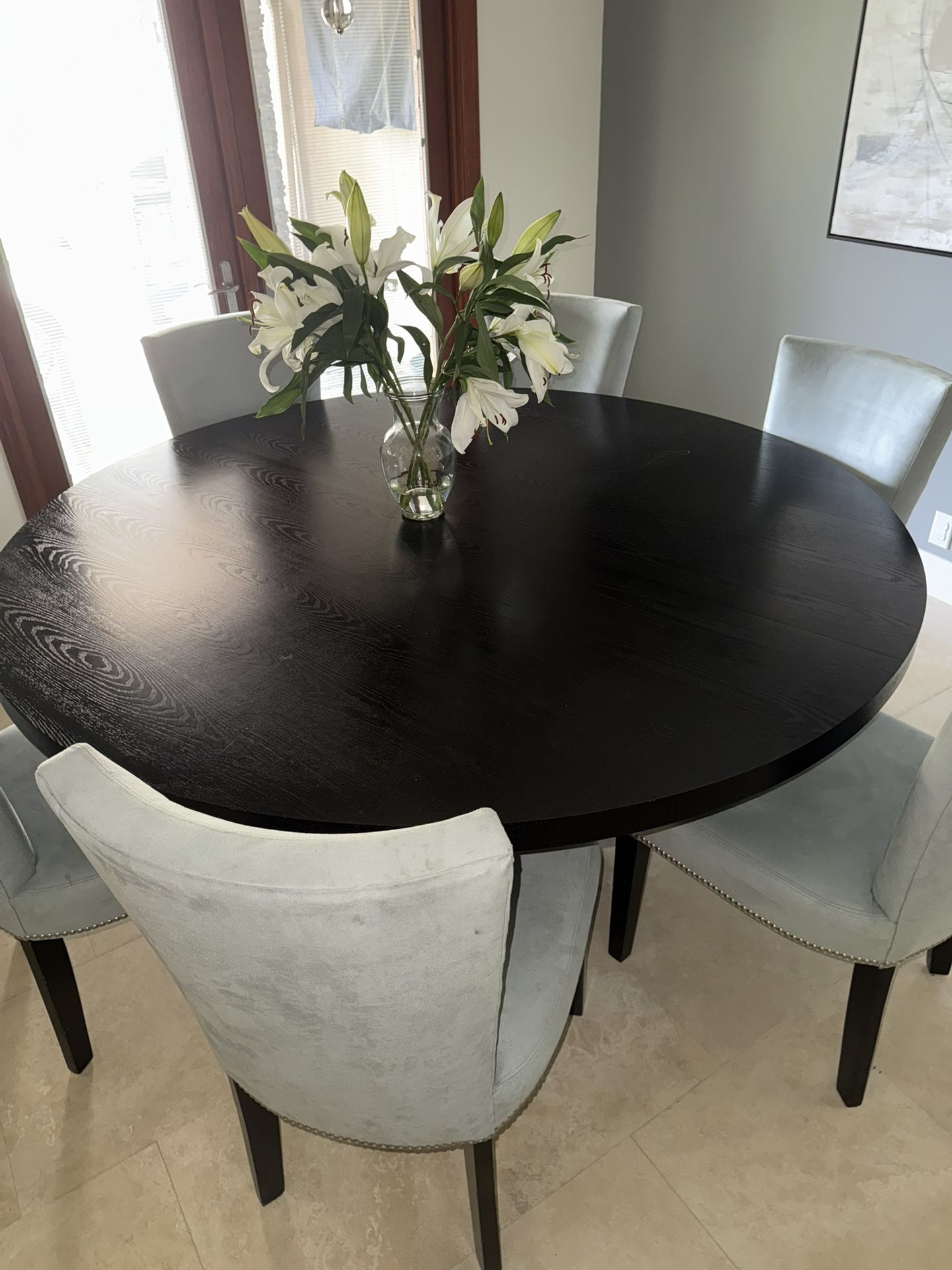 70” Dining Table & 6 Chairs