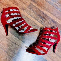 NWT Red Heeled Sandals/Dress Shoes/Prom