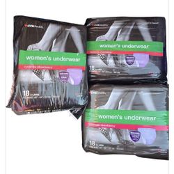 3 New Packs Womens Absorbent Underwear