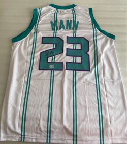 Tre Mann Signed Autographed White Custom Charlotte Basketball Jersey Beckett COA