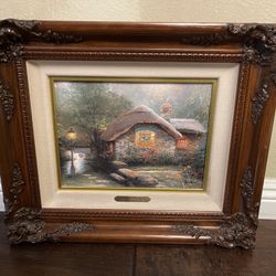 Thomas Kinkade “Collector’s Collage 1” Wood Framed Print 