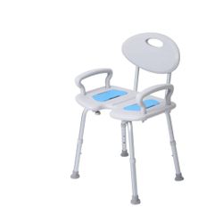 TooCust Large Shower Chair with Arms and Back Heavy Duty 350lbs, Extra Wide Shower Chairs for Seniors, Shower Seat for Inside Shower Bathroom Chair wi