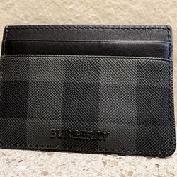 Burberry Grey Wallet With Box New 