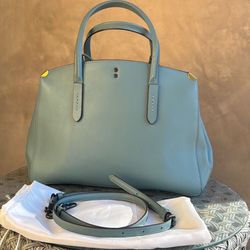 Coach Cooper Carryall Aqua Satchel Bag