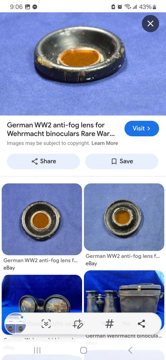 German Ww2 Anti-fog Len 