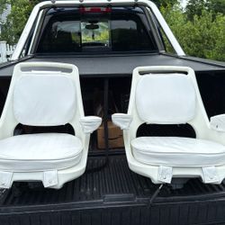 Wise  Boat Captains Chairs Set Of Two With Cushions