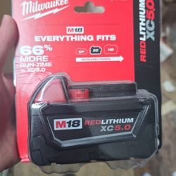 Milwaukee M18 48-11-1850 5.0 AH Batteries 5.0 18V (2 pack)