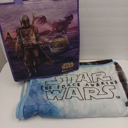 Star Wars Small Baby Blanket And Bag Set  For Sale 