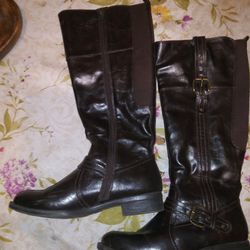 Dark Brown Women Boots
