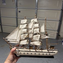 Wooden Sailboat Decorative