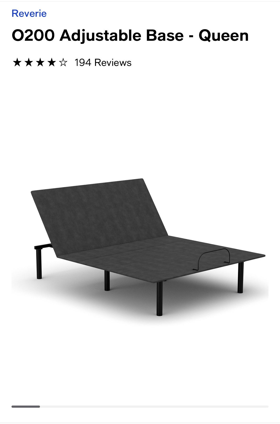 Reverie O200 Adjustable Base - Queen
