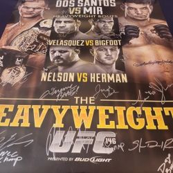 UFC 146 Signed Poster 