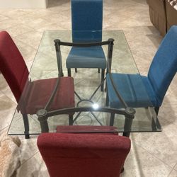 Glass Kitchen Table 
