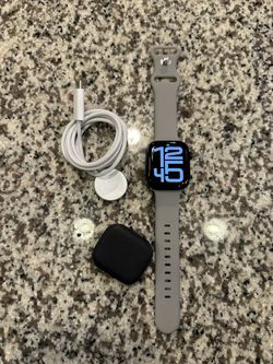 Apple Watch Series 10 GPS 42mm Black with Gray band (band not apple)  1 year Apple warranty   Comes with original charger 
