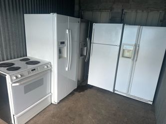 Refrigerator and range