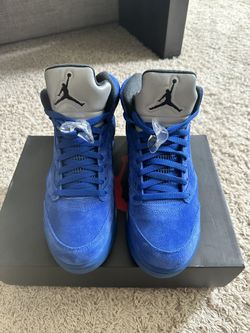 AIR JORDAN 5 RETRO BLUE SUEDE