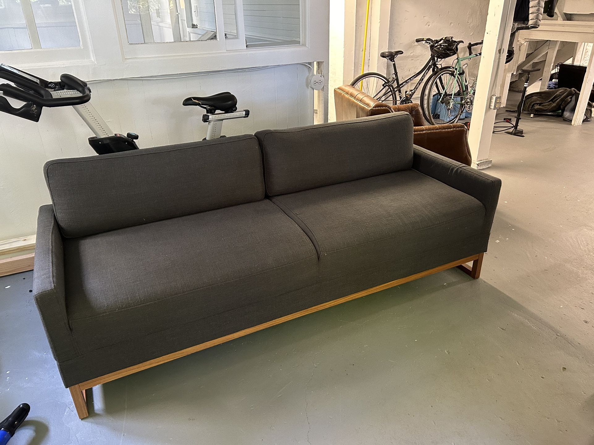 Blue Dot Grey 80 Inch Sleeper Sofa