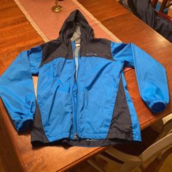 Spring Jacket - Columbia Blue Windbreaker - Youth XL - Like New