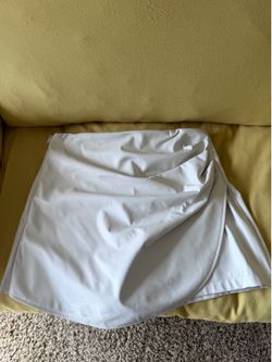 Faux leather skort