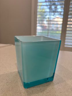 Small blue vase