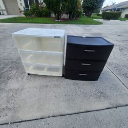 PLASTIC STORAGE DRAWERS. $19 EACH