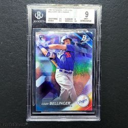Cody Bellinger Bowman Rookie Card Beckett Graded 9