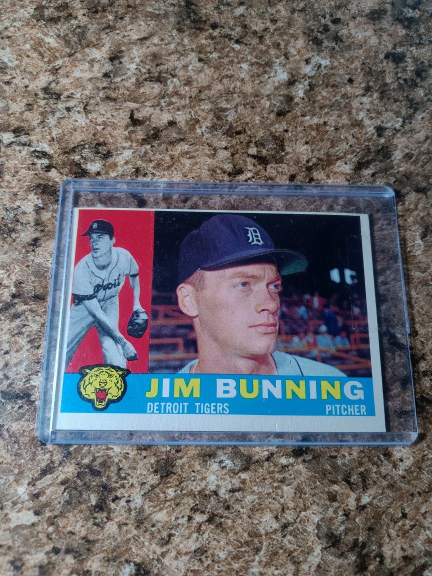 1960 Topps Jim Bunning Baseball Card #502.