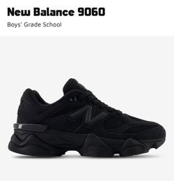New Balance 9060 Black/Black – Boys Size 5