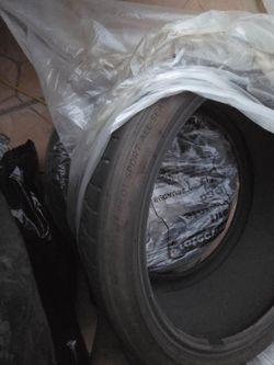 2 michelin 255/35/ 21 pilot sport stock on tesla y performance